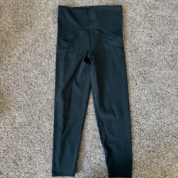 SPANX Booty Boost Leggings Womens Medium Green High Rise Shaping Ankle Yoga - Picture 2 of 10